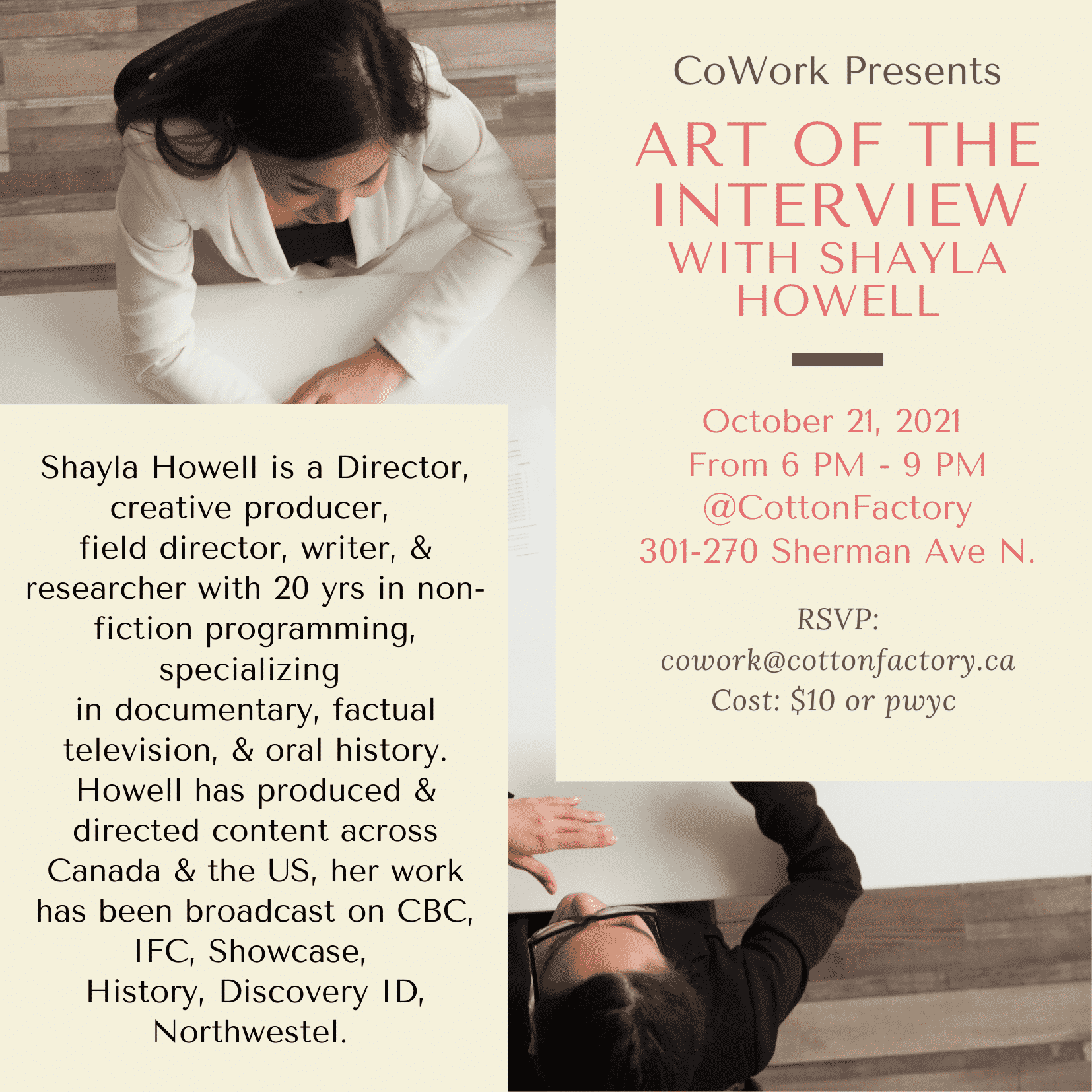 THE ART Of THE INTERVIEW with Shayla Howell